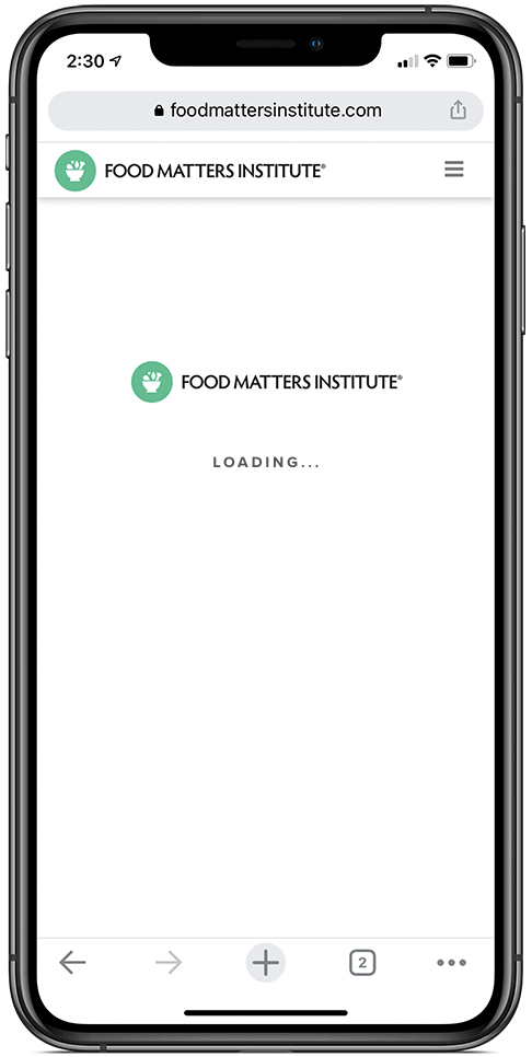 The Food Matters Nutrition Certification David