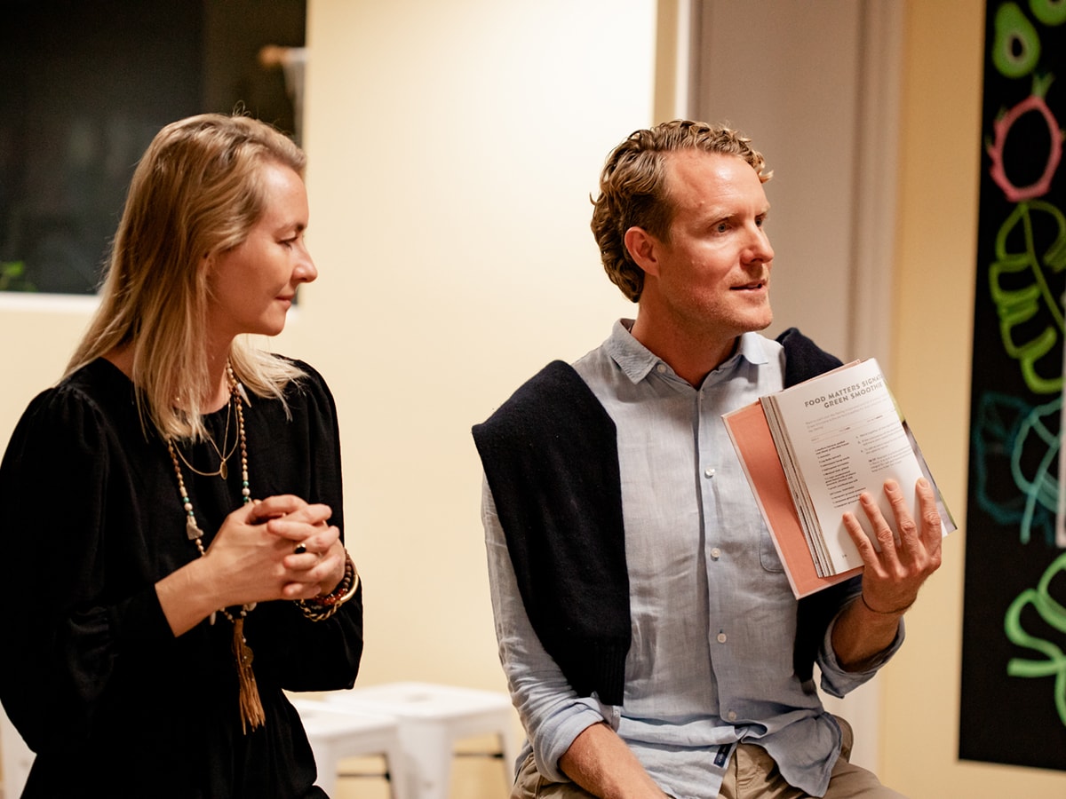 Laurentine ten Bosch and James Colquhoun at the 2022 Cookbook Signing