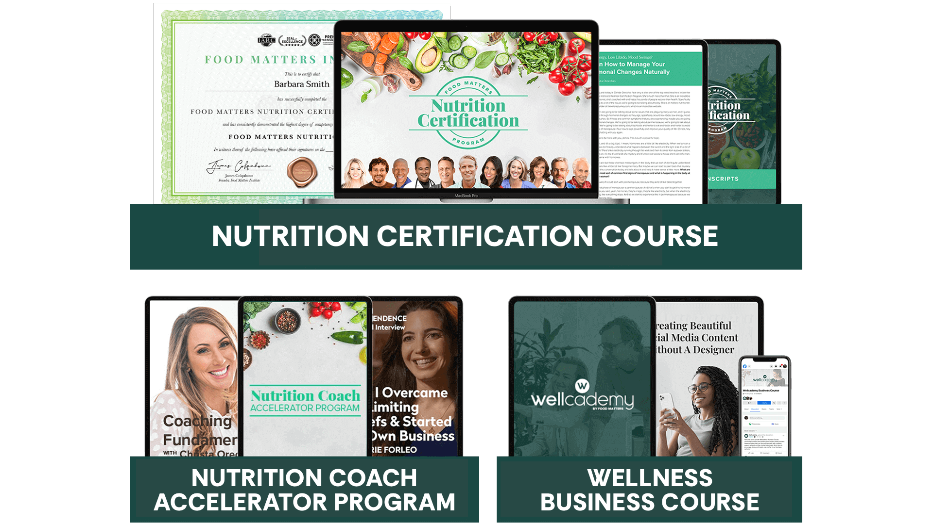 The Food Matters Nutrition Certification Course and Wellness Business Course