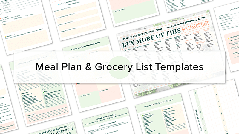 Meal Plan & Grocery List Templates